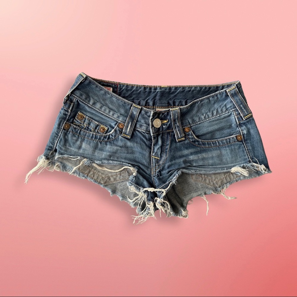 True religion Bobby cut off Jean shorts